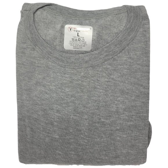 Men Thermal BaseLayer Winter 100% Cotton Fleece Lined Long John Warm Top Pants - Picture 2 of 2